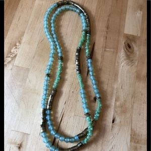 Green stone necklace